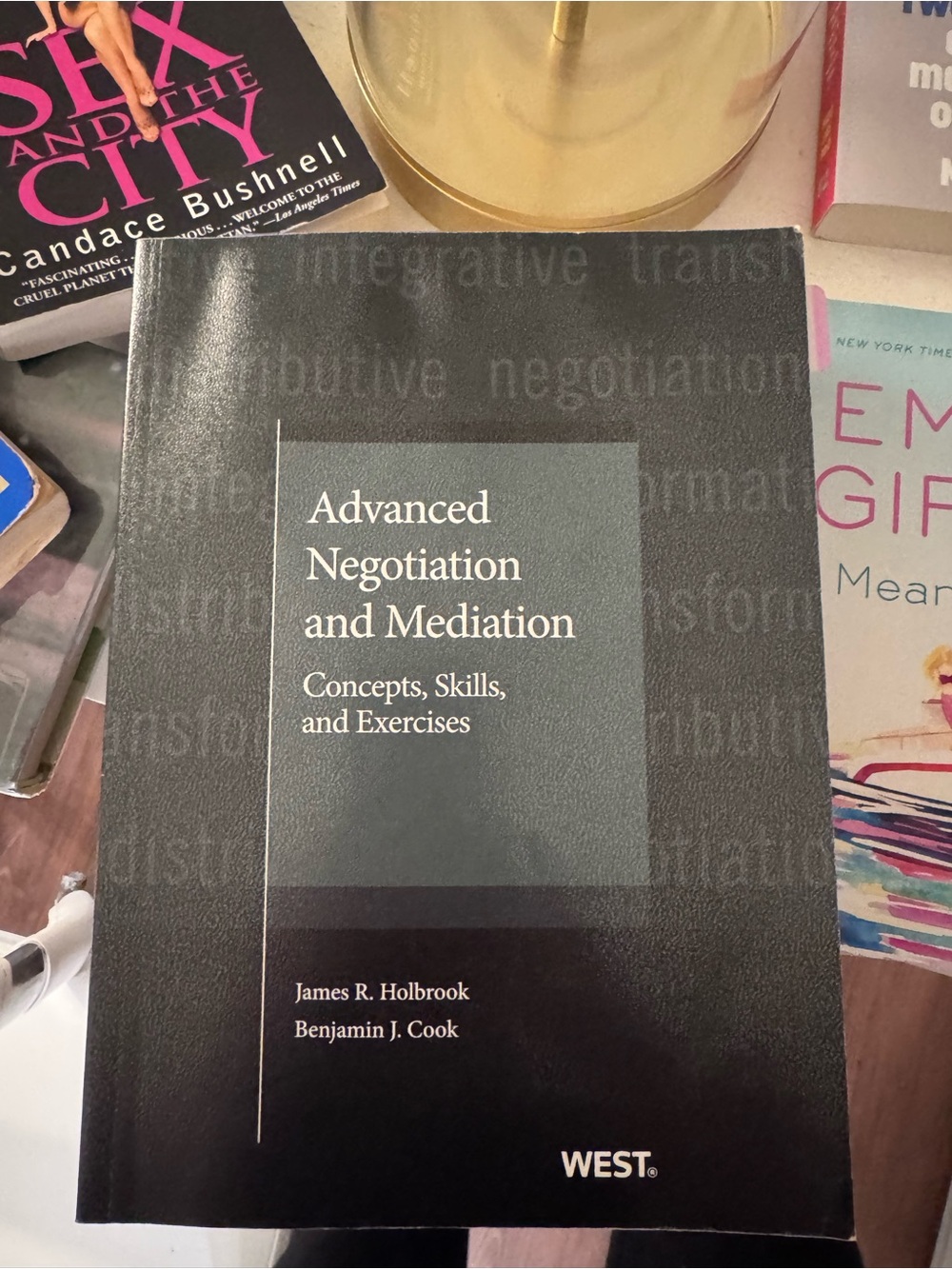 Black Hardcover Book Organizer - Advanced Negotiation and Mediation